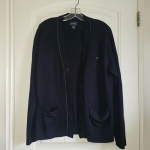 Dark Navy Arnold Palmer Button Up Cardigan